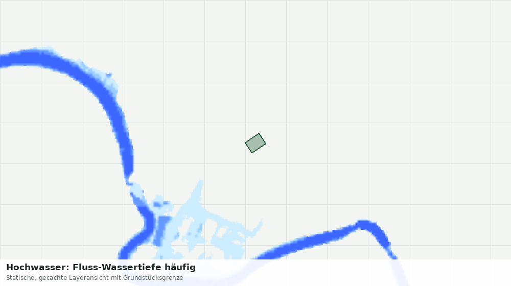 Statische Kartenansicht: Hochwasser: Fluss-Wassertiefe häufig