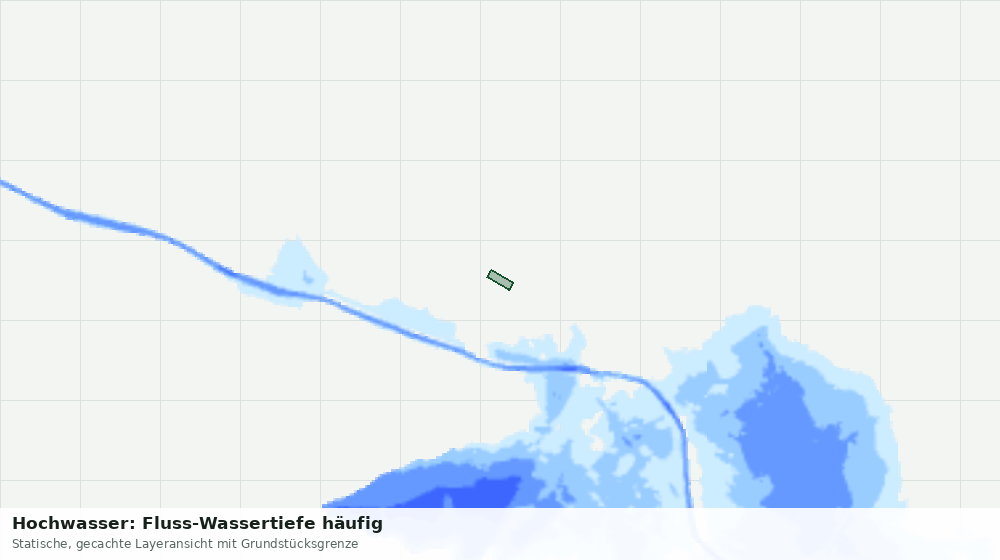Statische Kartenansicht: Hochwasser: Fluss-Wassertiefe häufig