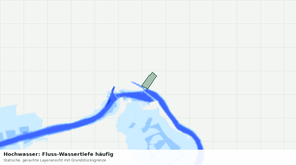 Statische Kartenansicht: Hochwasser: Fluss-Wassertiefe häufig