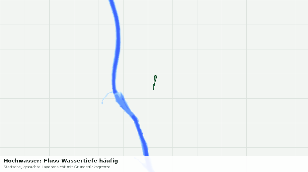 Statische Kartenansicht: Hochwasser: Fluss-Wassertiefe häufig