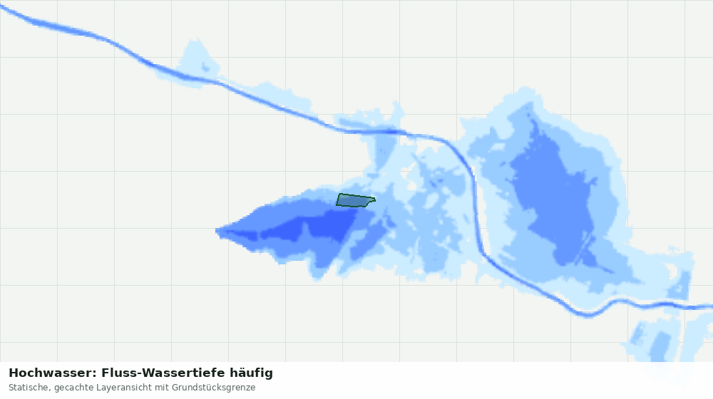 Statische Kartenansicht: Hochwasser: Fluss-Wassertiefe häufig