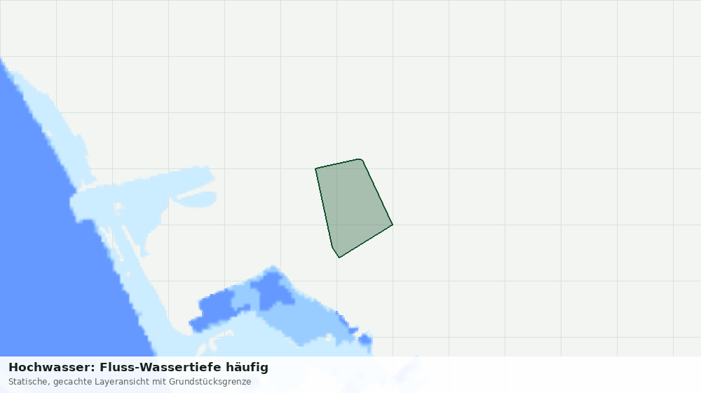 Statische Kartenansicht: Hochwasser: Fluss-Wassertiefe häufig