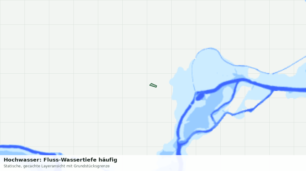 Statische Kartenansicht: Hochwasser: Fluss-Wassertiefe häufig