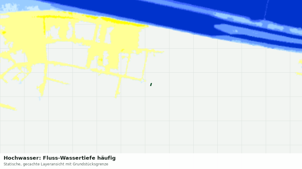 Statische Kartenansicht: Hochwasser: Fluss-Wassertiefe häufig