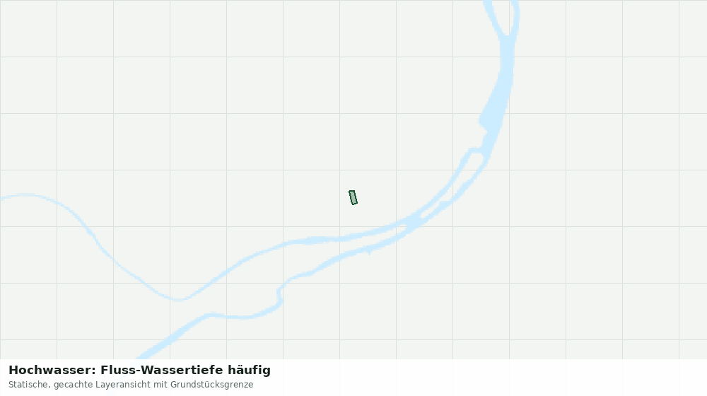 Statische Kartenansicht: Hochwasser: Fluss-Wassertiefe häufig