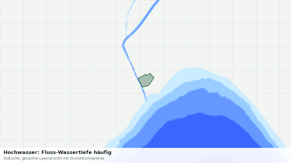 Statische Kartenansicht: Hochwasser: Fluss-Wassertiefe häufig