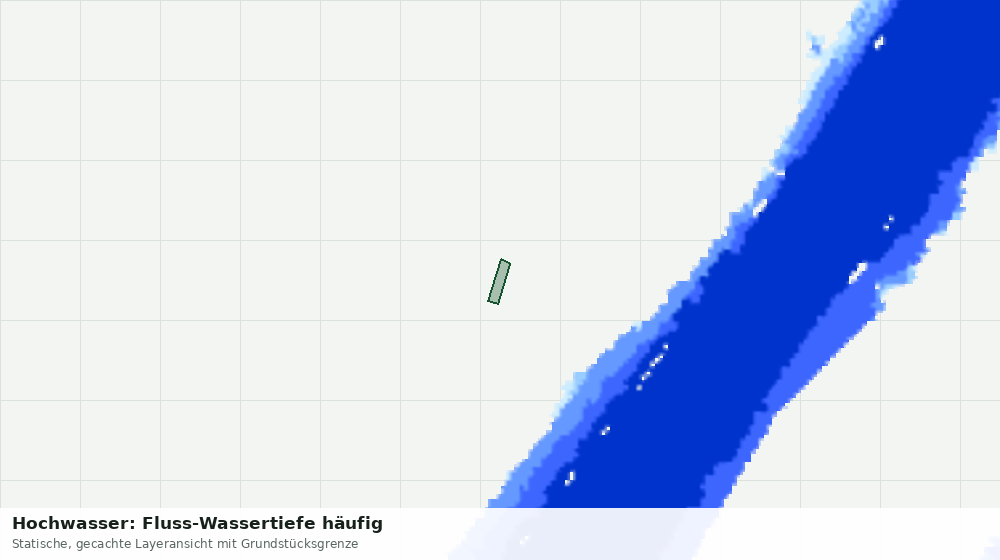 Statische Kartenansicht: Hochwasser: Fluss-Wassertiefe häufig