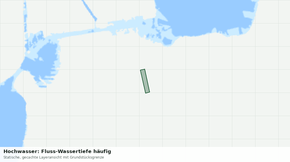 Statische Kartenansicht: Hochwasser: Fluss-Wassertiefe häufig