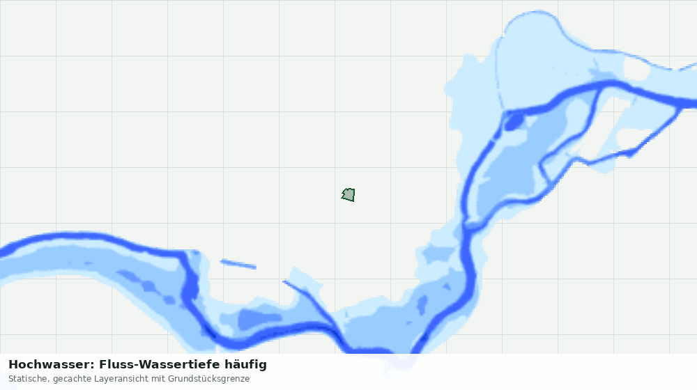 Statische Kartenansicht: Hochwasser: Fluss-Wassertiefe häufig