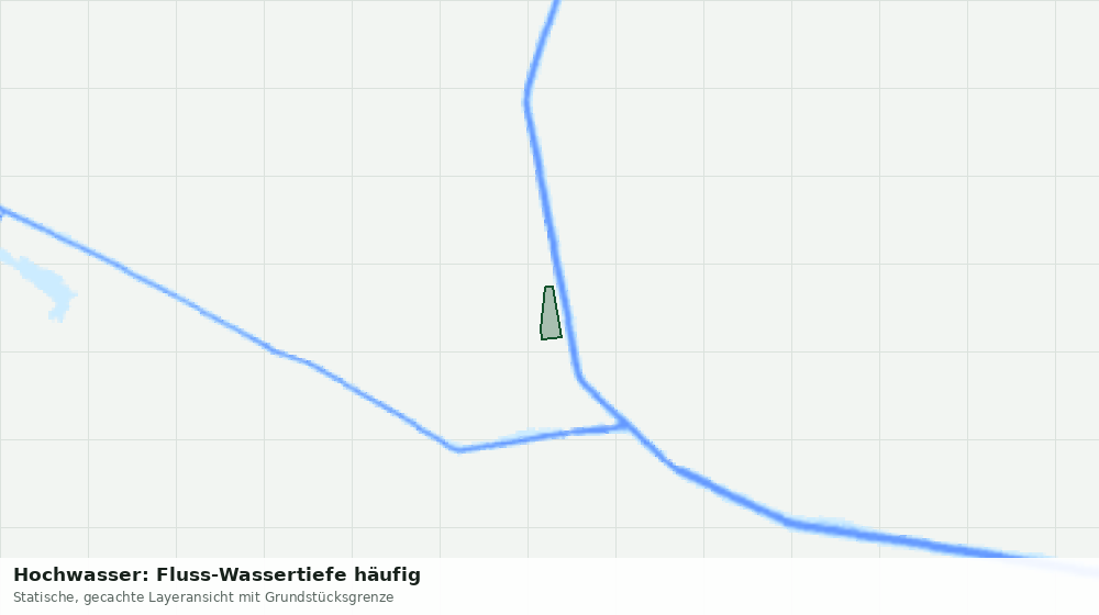 Statische Kartenansicht: Hochwasser: Fluss-Wassertiefe häufig