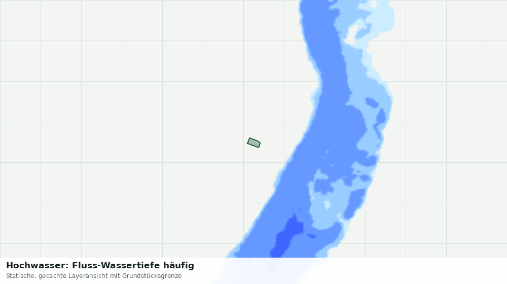 Statische Kartenansicht: Hochwasser: Fluss-Wassertiefe häufig