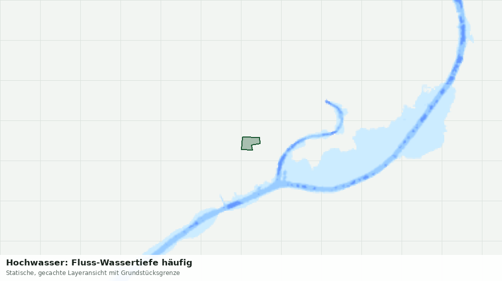 Statische Kartenansicht: Hochwasser: Fluss-Wassertiefe häufig