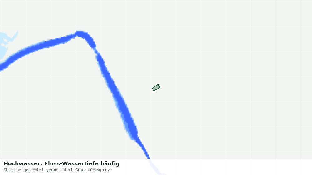 Statische Kartenansicht: Hochwasser: Fluss-Wassertiefe häufig