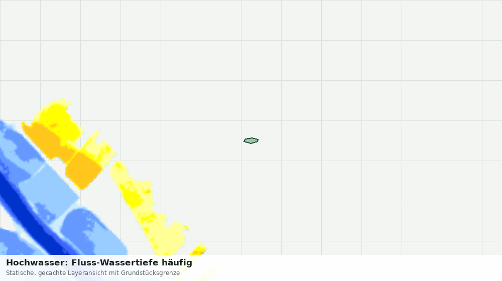 Statische Kartenansicht: Hochwasser: Fluss-Wassertiefe häufig