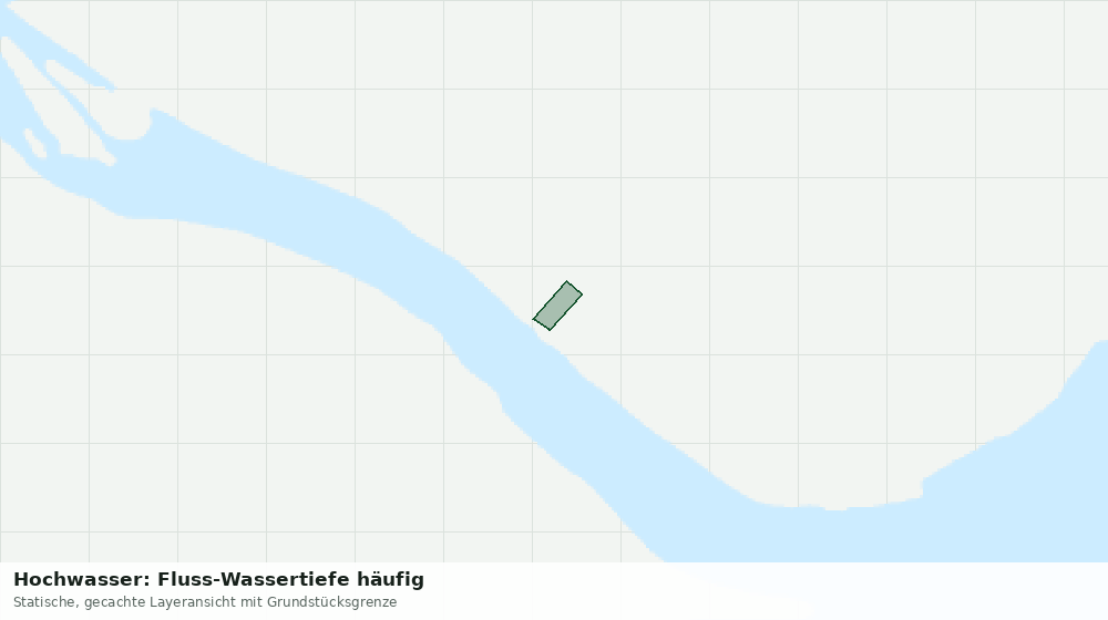 Statische Kartenansicht: Hochwasser: Fluss-Wassertiefe häufig