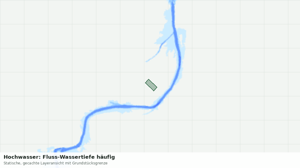 Statische Kartenansicht: Hochwasser: Fluss-Wassertiefe häufig