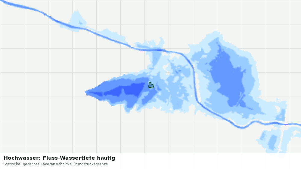 Statische Kartenansicht: Hochwasser: Fluss-Wassertiefe häufig