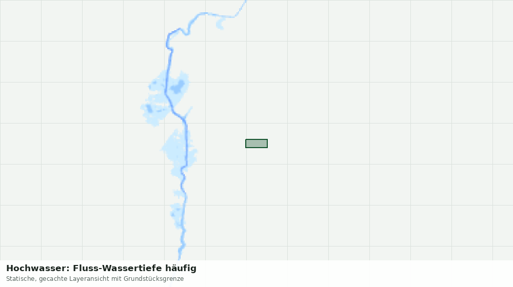 Statische Kartenansicht: Hochwasser: Fluss-Wassertiefe häufig