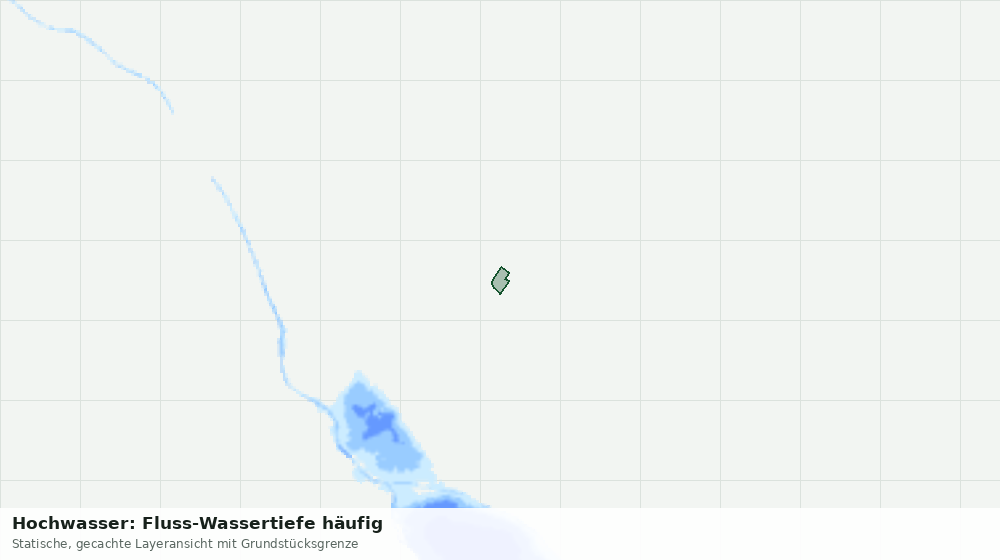 Statische Kartenansicht: Hochwasser: Fluss-Wassertiefe häufig