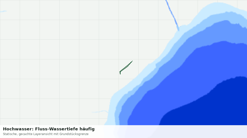 Statische Kartenansicht: Hochwasser: Fluss-Wassertiefe häufig