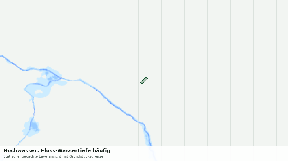 Statische Kartenansicht: Hochwasser: Fluss-Wassertiefe häufig