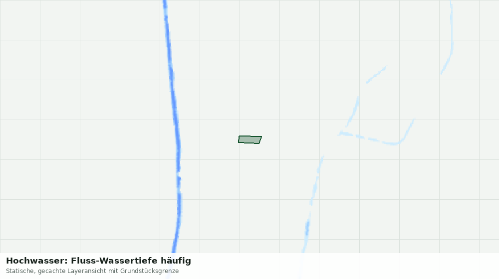 Statische Kartenansicht: Hochwasser: Fluss-Wassertiefe häufig