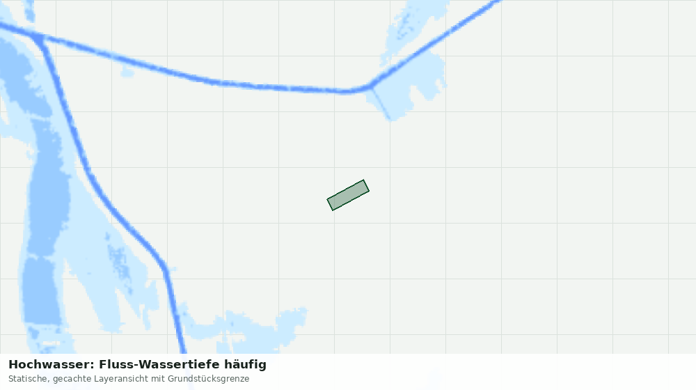 Statische Kartenansicht: Hochwasser: Fluss-Wassertiefe häufig